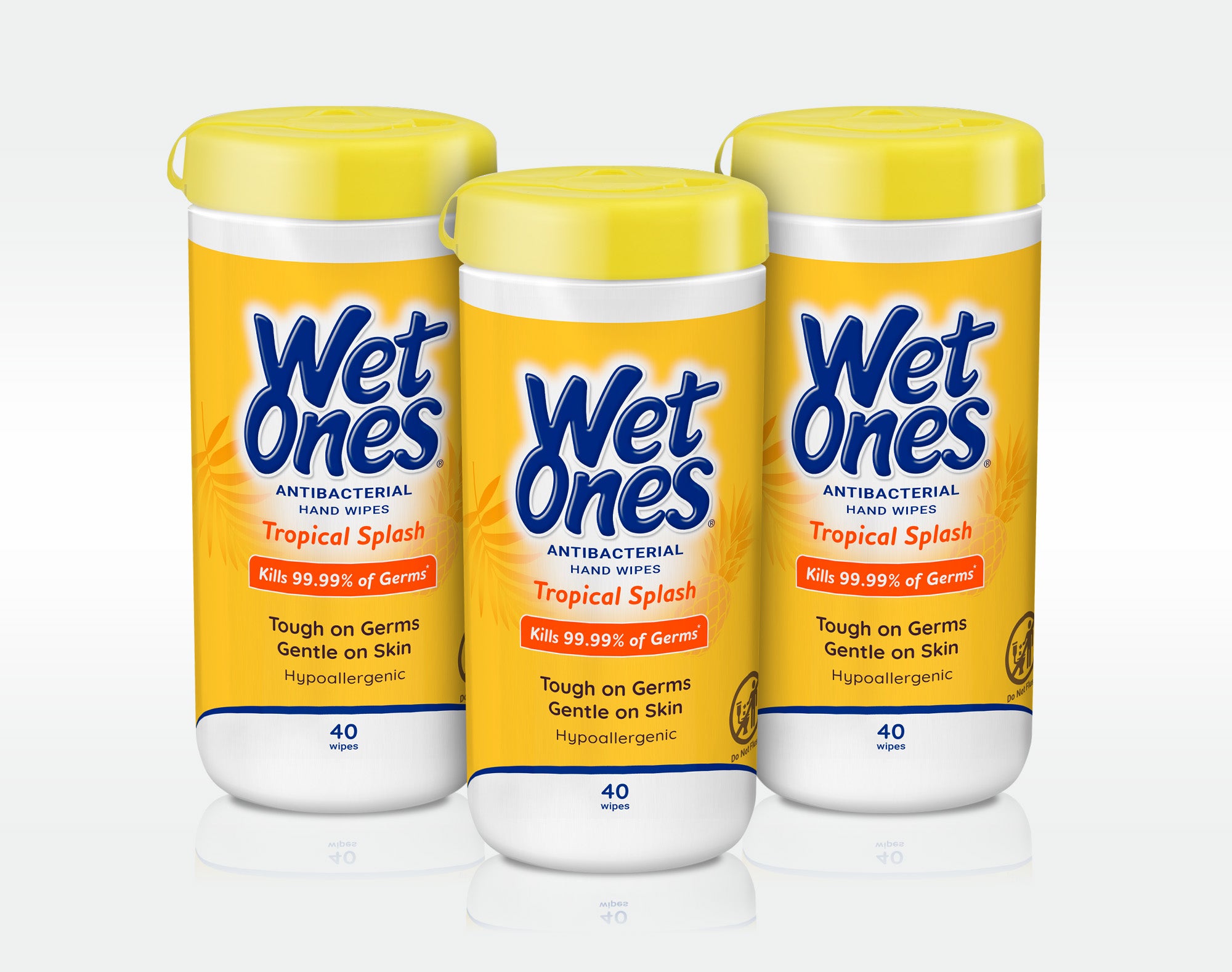Wet Ones Antibacterial Hand Wipes Fresh Scent Individually Wrapped Single -  24 Count (Pack of 6) 