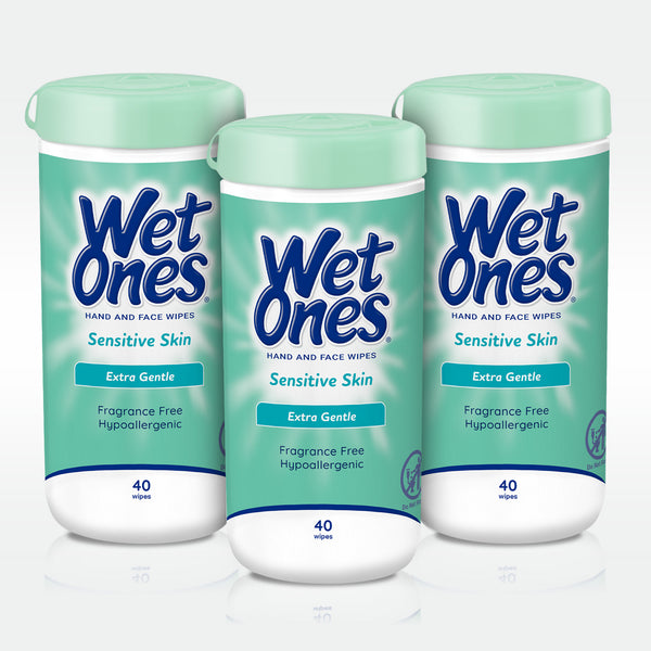 Wet Ones Sensitive Skin Hand Tissue - 40 wipes