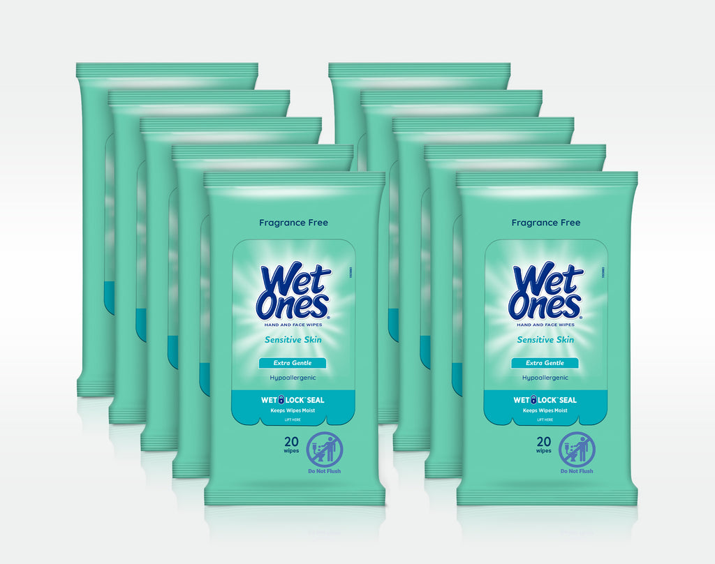 Wet Ones Plant Based Biodegradable Hand Wipes, Hypoallergenic, Travel –  Canada Strong Masks