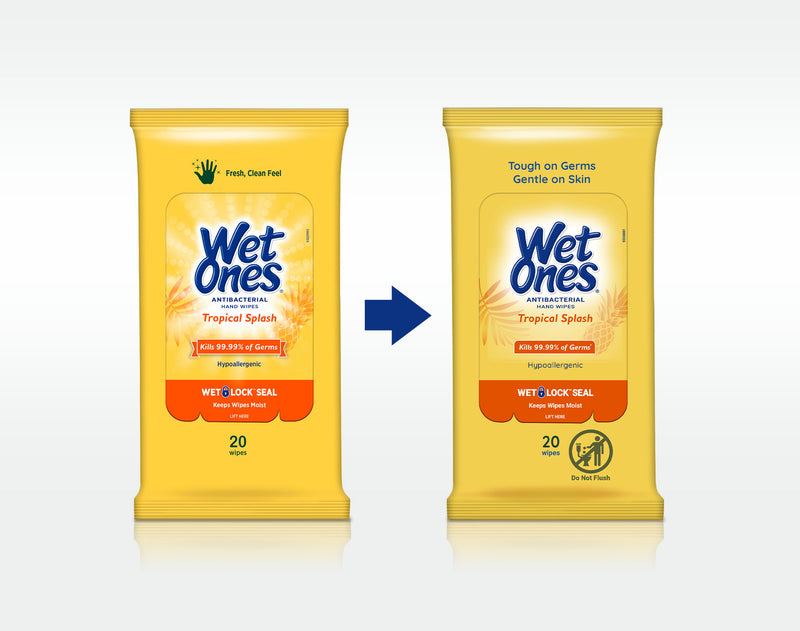 Wet Ones® Plant-Based Antibacterial Hand Wipes Travel Pack
